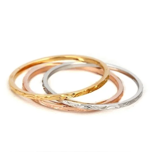 حلقه جواهر ایتالیایی‌ با روکش طلا